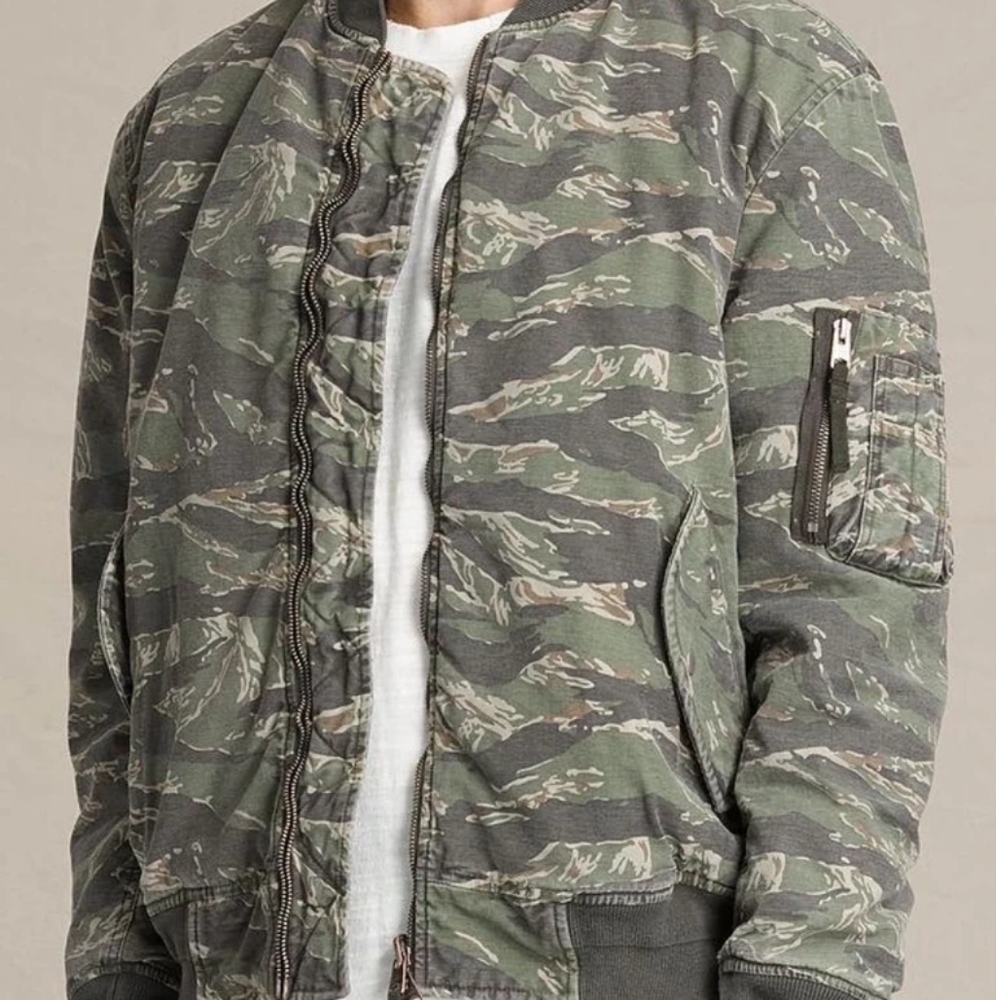 ❤️ All Saints Malin Reversible Bomber Jacket  Camo